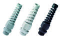 Plastic cable glands with spiral top, metric thread