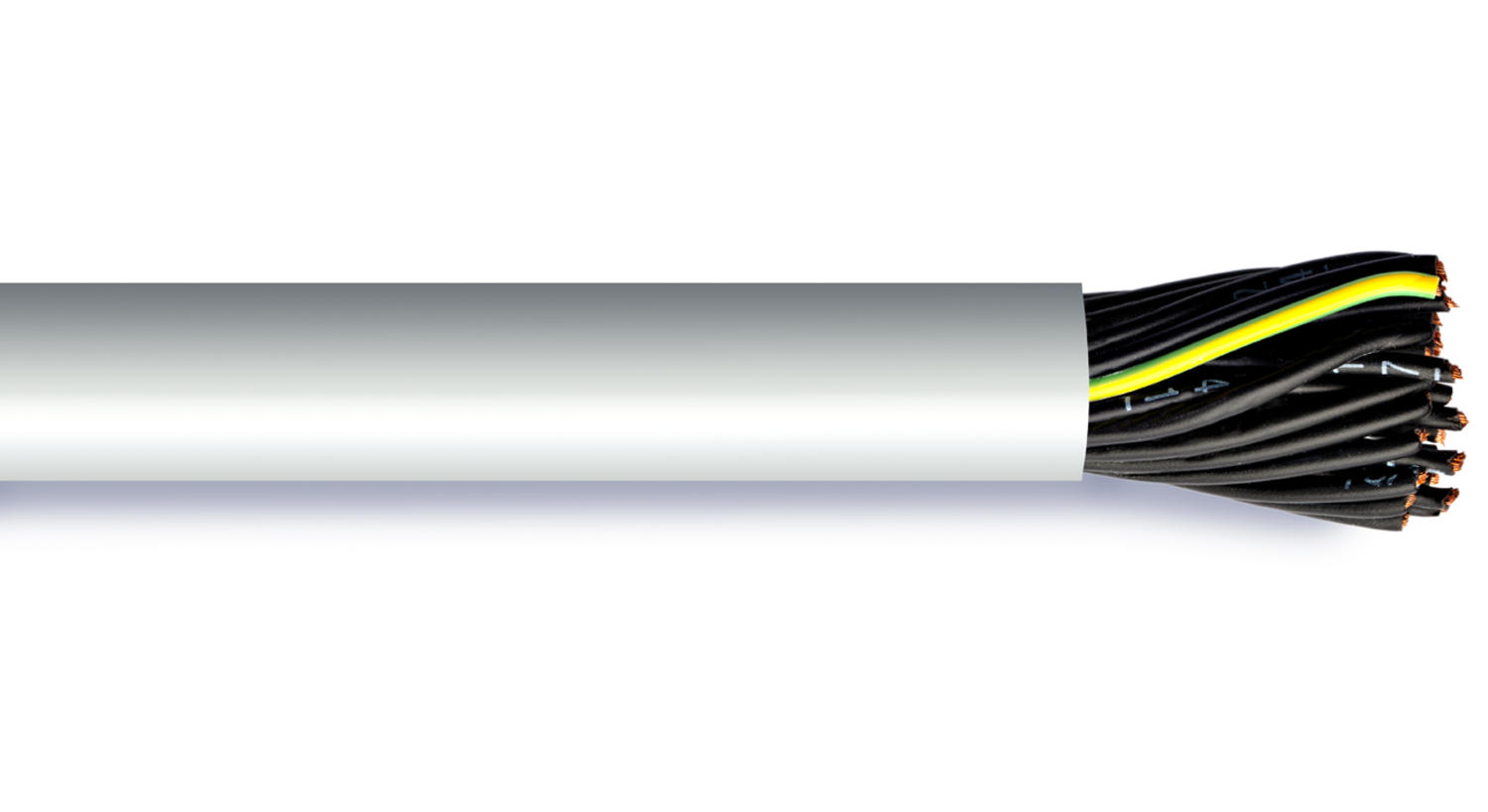 PVC cable de impuestos-ysly sección transversal jz 5x0,75 QMM 100m línea de impuestos 0,52 €/1m