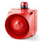 Multi-tone LED sounder, 228mm, Red, 24 V ac/dc, ADX