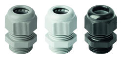 Plastic cable glands, metric thread