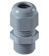 Cable Gland, M12, plastic, long thread, grey RAL7001