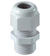 Cable gland, PG7, plastic, long thread, grey RAL7035