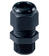 Cable gland, PG7, plastic, long thread, black RAL9005