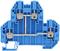 SRKD 4/SV Blue, 4mm² linked double deck terminal