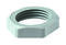 Counter nut, M25, plastic, grey RAL7001