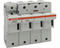 IEC fuse holder 3 pole (22x58) + microswitch
