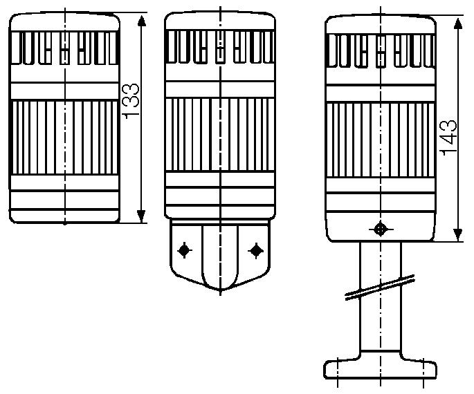 Combination possibilities, Tower with summer, dimension