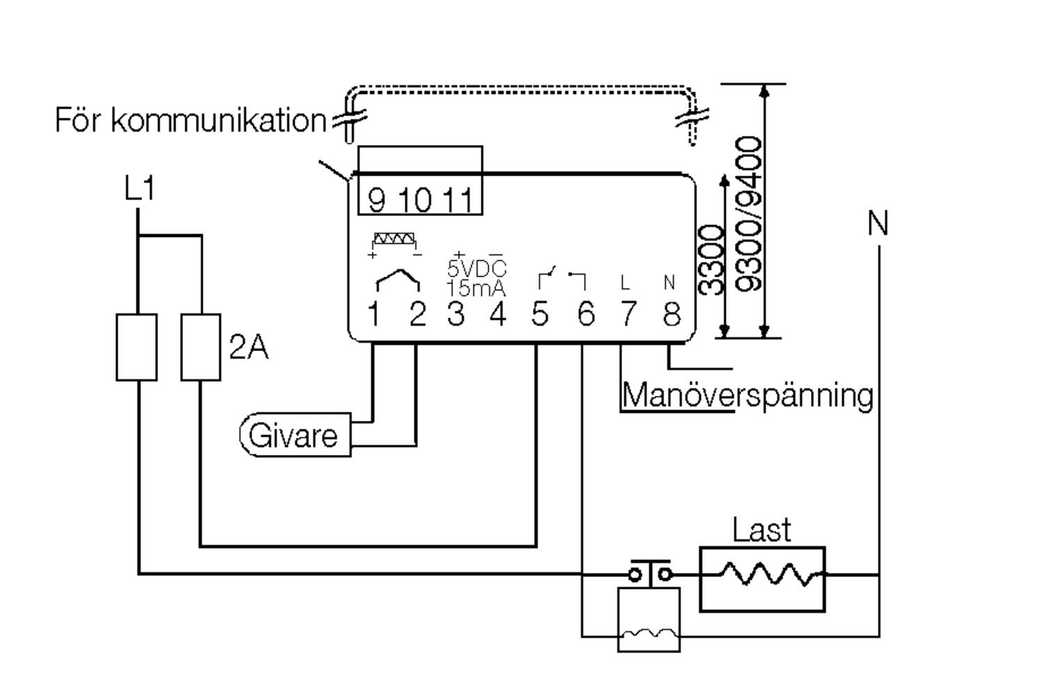 Connecting sketch 2 series 3300 and 9400