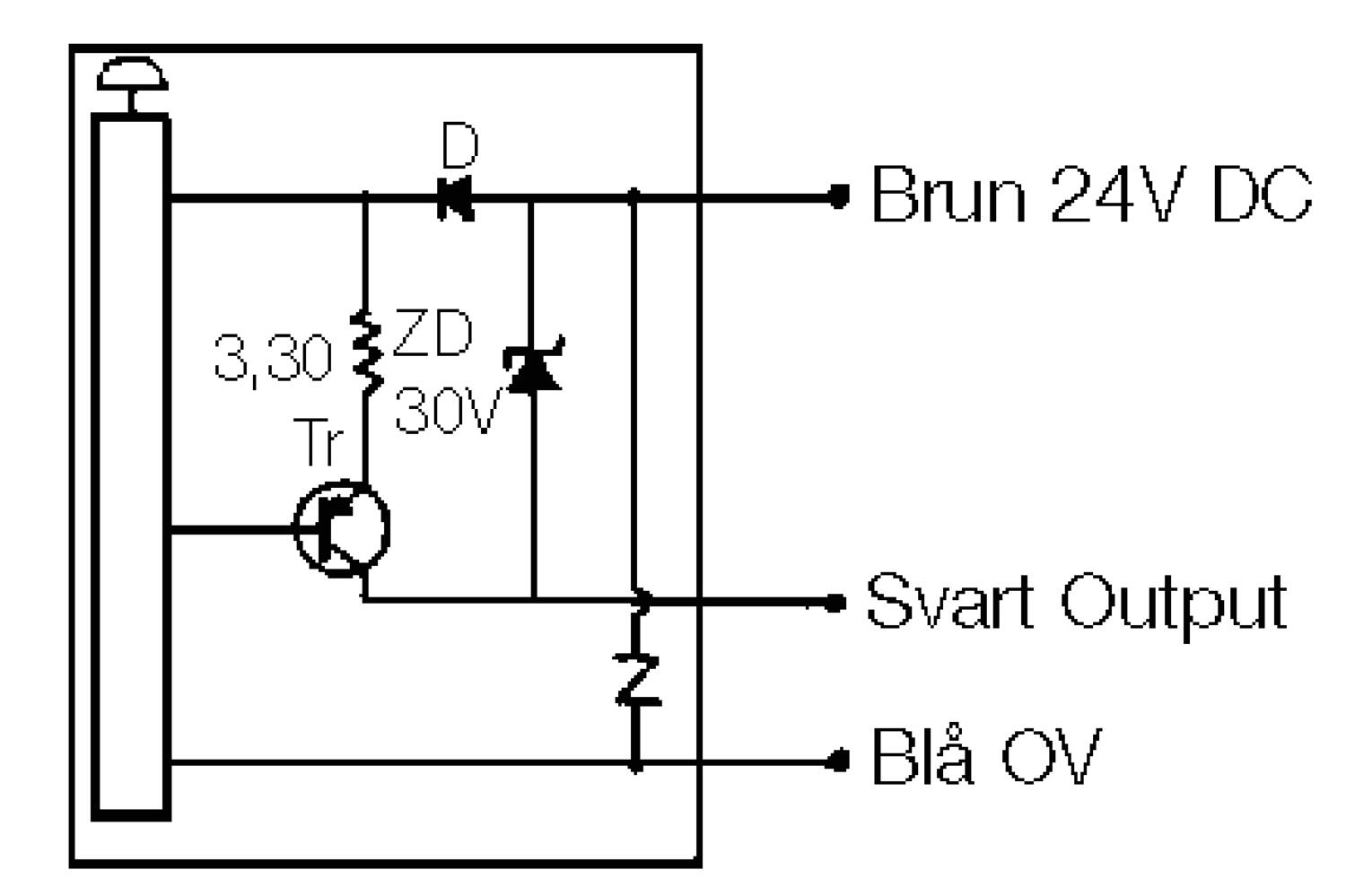 Connecting sketch Receiver Curtainphotocell with high resolution