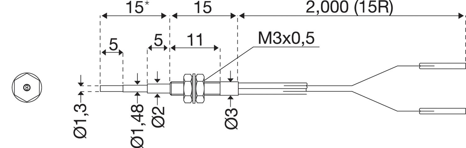 Dimension fibreconductor, directsensor
