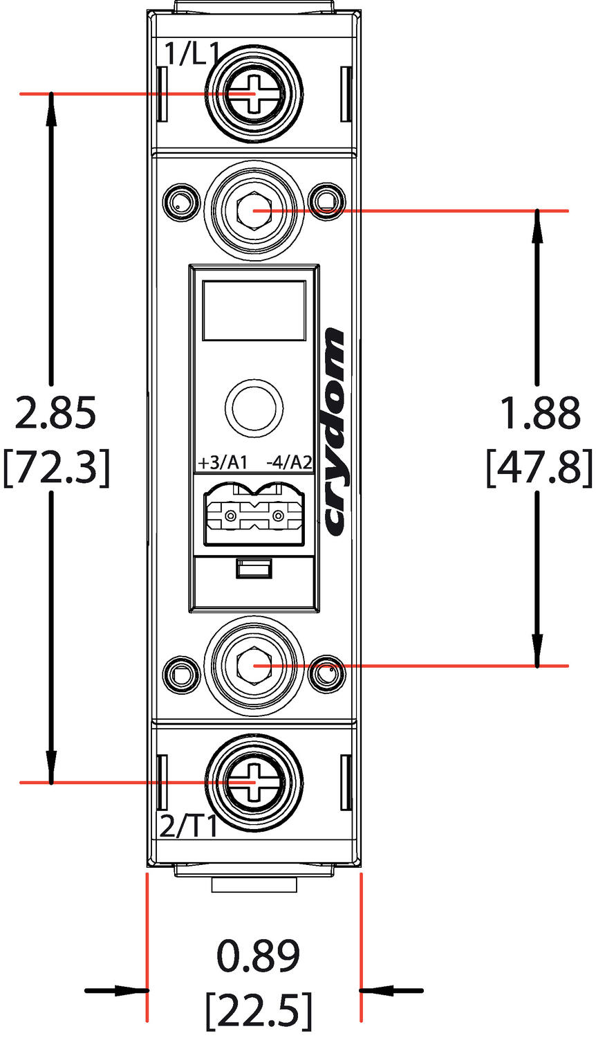 DR22_Contact_dimension_front.eps