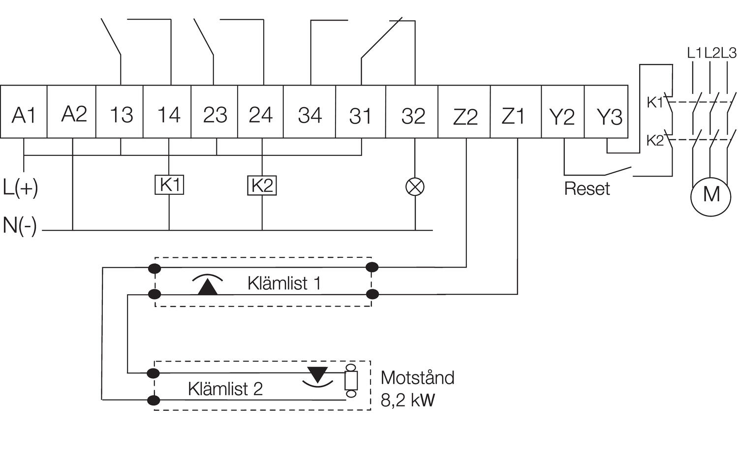 Engagement, 1. two terminal straps, automatic resetting