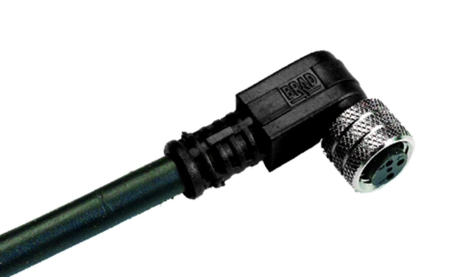 M8 fully groated cabel, angled female