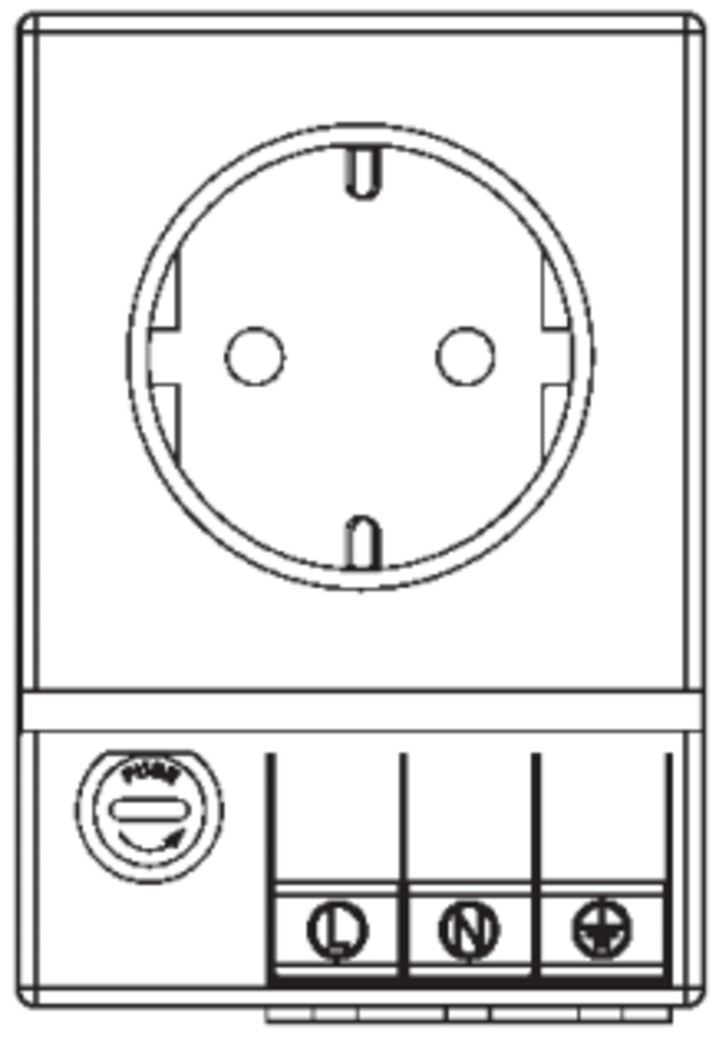 Product scetch Socket SD035 DE,RU with fuse.png