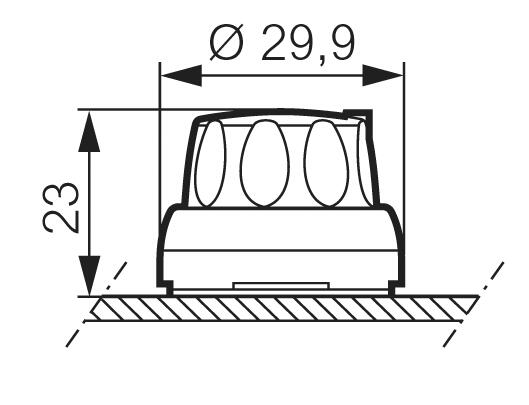 Revolving switch, unlighted 